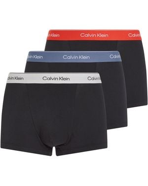 Calvin Klein – 3er-pack unterhosen aus baumwoll-stretch - Blau