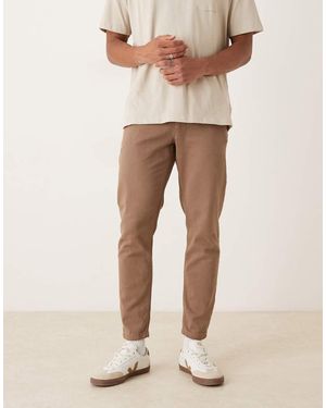ASOS Tapered Trousers - Natural