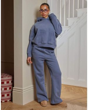 SIMMI X Mia Khan Maddie Essentials Flared Joggers - Blue