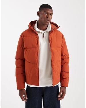 Jack & Jones Hooded Puffer Jacket - Red
