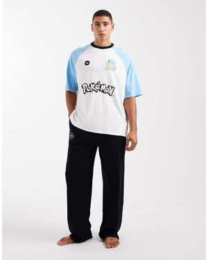 ASOS Pyjama Set With Pokémon Squirtle Graphic - White