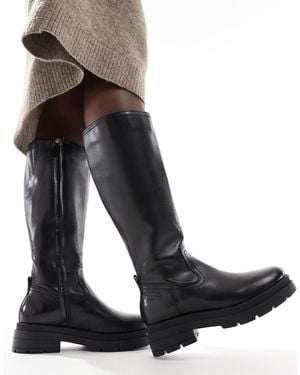 OFF THE HOOK Bond - bottes montantes style motard en cuir - Noir