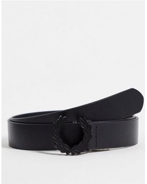Fred Perry – ledergürtel - Schwarz
