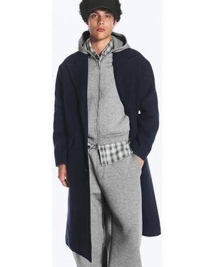 Weekday Mantel aus wollmix - Blau