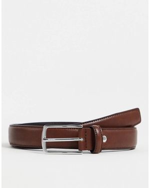 Jack & Jones Premium Leather Belt - White