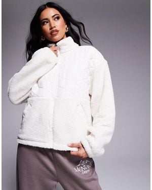 The North Face Cabin Fleece Full Zip Jacket - White