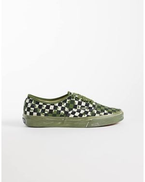 Vans Authentic Sneakers A Scacchiera - Verde