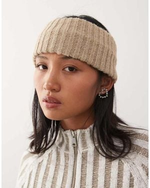 Weekday Chunky Knitted Headband - Natural