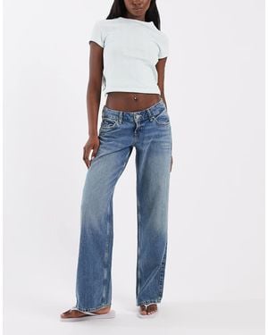 Hollister Ultra Low Rise baggy Jeans - Blue