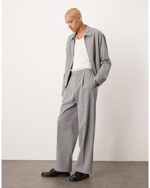 ASOS – elegante weite hose - Grau