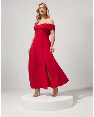 Yours Clothing Gathered Front Maxi Dress