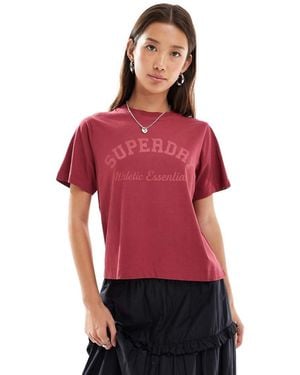 Superdry Athletic Essentials Loose T-Shirt - Red