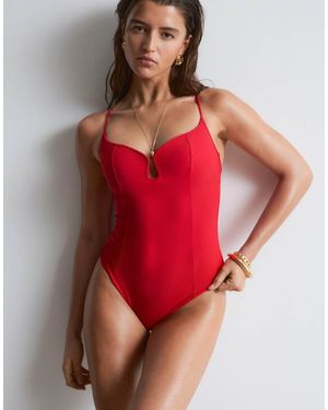 & Other Stories Mix And Match U Front Swimsuit - Red