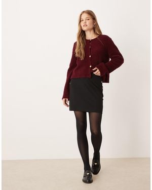 Jdy Button Detail Mini Skirt - Black