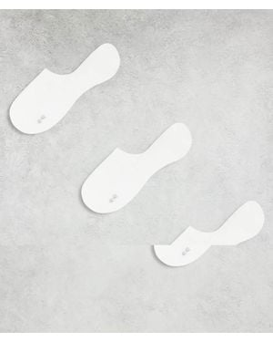 BOSS 3-Pack No Show Socks - White