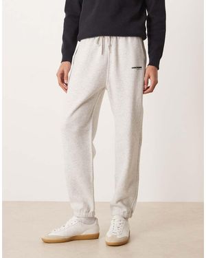 Abercrombie & Fitch Logo Detail Relaxed Cuffed Trackies - Black
