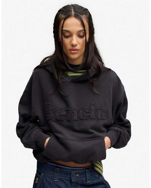 Bench x Superdry & Co Oversized Applique Hoodie - Blue