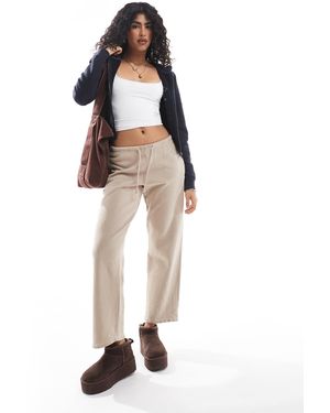 Pull&Bear Wide Leg jogger - Natural