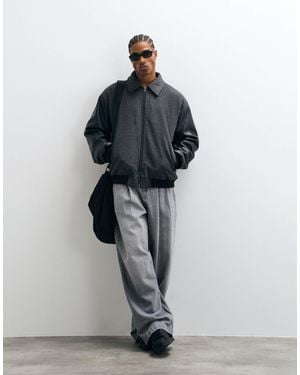 ASOS – oversize-bomberjacke - Schwarz