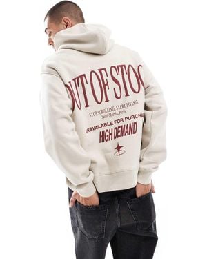 Bershka Felpa Con Cappuccio Con Stampa "High Demand" - Multicolore