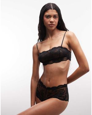 ASOS Lola Lace Low Rise Briefs - Black