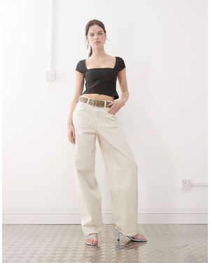 Miss Sixty Boyfriend Fit Denim Jeans - White