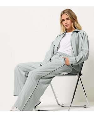 PixieGirl Petite Wide Leg Trousers - Metallic