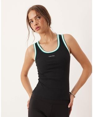 Calvin Klein – sportliches tanktop - Schwarz
