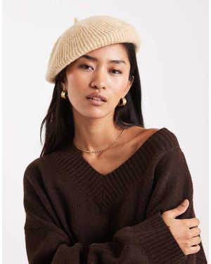 Miss Selfridge Boina De Punto De - Negro