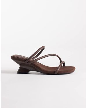 Glamorous Wedge Sandals - Brown