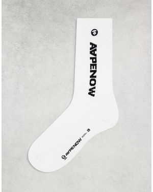 Aape By A Bathing Ape Aape by a bathing ape – socken mit logo - Weiß