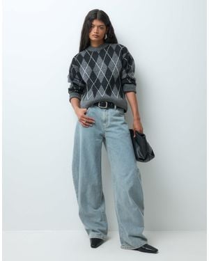 Jdy Pullover mit rundhalsausschnitt - Blau