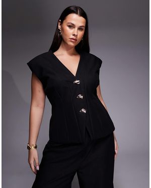 ASOS Cinch – taillierte weste - Schwarz