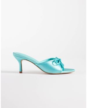 Glamorous Heeled Muled Sandals - Blue