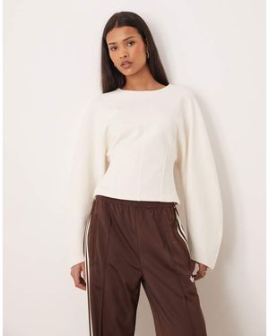 Gina Tricot Sculpted Jumper - Natural