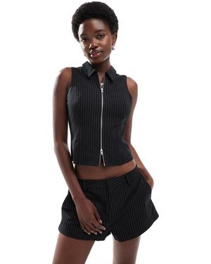 Cotton On Izzy Zip-through Singlet - Black