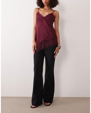 DASKA High-waist-hose mit geradem bein - Pink