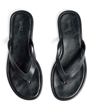 NA-KD Flat Flip-Flop Sandals - Black