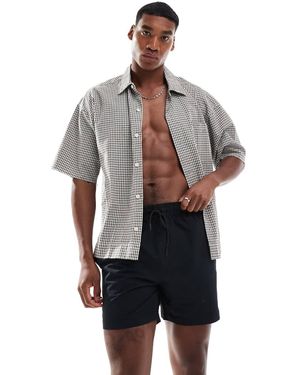 Threadbare Seersucker Zwemshort - Grijs