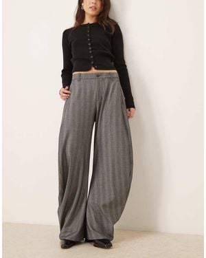 Free People Spotlight Striped Trouser - Grey