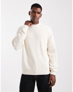 Jack & Jones Boucle Sweater - White