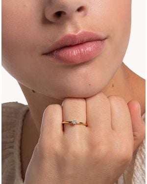 Thomas Sabo Ring White Stone - Brown