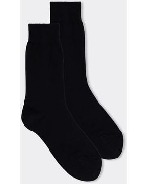 Intimissimi Short Warm Cotton Socks - Black