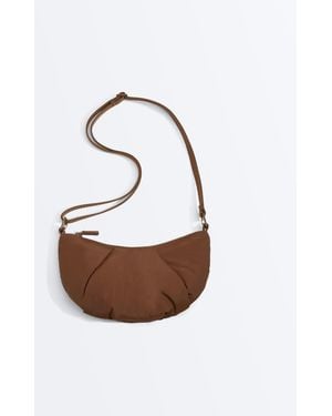 Oysho Mini Quilted Crossbody Bag - White