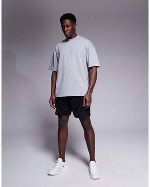4505 Icon Heavyweight Cotton Oversized T-shirt With Quick Dry Finish - Purple