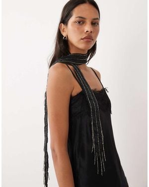 ASOS Embellished Scarf - Black