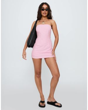 Princess Polly Yumiko Cotton Rich Bandeau Playsuit - White