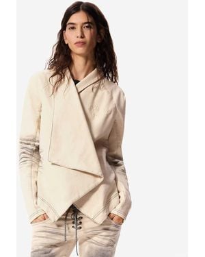 Desigual Asymmetric Coat Masha Popova - Natural