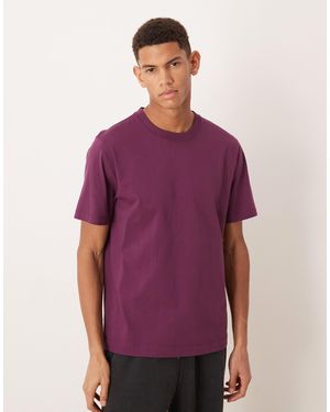 Abercrombie & Fitch – klassisches t-shirt - Lila