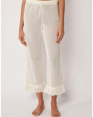 Calzedonia Mesh Beach Trousers - Natural